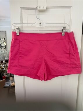 Women's Hot Pink Casual Stretch Shorts